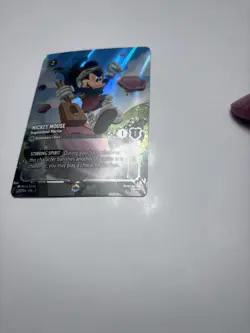 Lorcana Mickey Mouse Inspirational Warrior ENCHANTED RARE Card 221/204 - Image 3