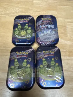 Pokemon TCG: Scarlet & Violet – Paldean Fates Mini Tin Set of 4 – Factory Sealed - Image 1