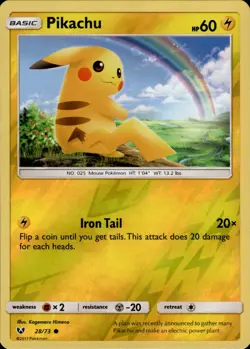 Pokemon TCG Pikachu Shining Legends 28/73 - Image 1