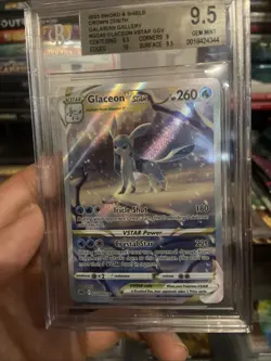 Glaceon VSTAR GG40/GG70 BGS 9.5 GEM MT - 2023 Pokemon Crown Zenith Galarian Gall - Image 2