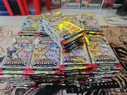 Pokemon Scarlet & Violet Prismatic Evolutions 79 Booster Packs Lot Sealed - Image 3
