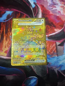 Pokemon TCG Terapagos EX Prismatic Evolutions Holo Hyper Rare - Image 1