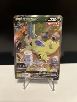Pokemon Tyranitar v Battle Styles 155/163 Alternate Full Art Holo Near Mint - Image 1
