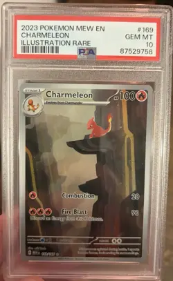 Pokemon Charmeleon Illustration Rare Holo 169/165 SV151 PSA 10 2023 - Image 1
