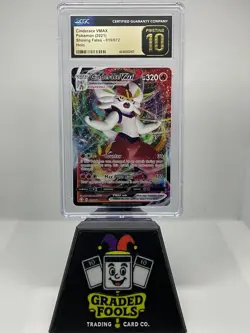 Cinderace VMAX - Pokemon 2021 - Shining Fates Full Art Card HOLO - CGC 10 Prist. - Image 1