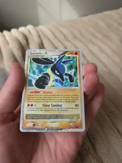 Lucario LV.X Diamond & Pearl Black Star Promo Holo Card DP12 -LP - Image 2