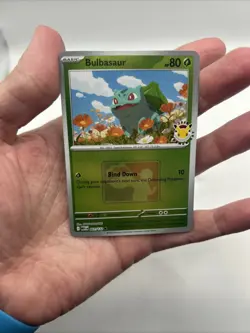 001/132 Bulbasaur 2026 Pokemon Day League Stamped Promo Card Mega TCG Play - Image 3