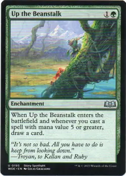 Up the Beanstalk U Wilds of Eldraine 195 NM - Image 1
