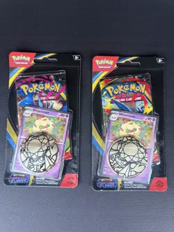 Phantasmal Flames Booster Pack , 1 Promo Card ( Whimsicott) And 1 Pokemon Coin - Image 1