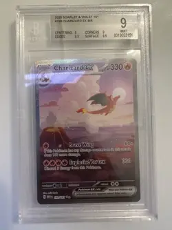 CHARIZARD EX 199/165 Pokemon 151 SV SIR 2023 Pokemon BGS 9 Better Than PSA 9 - Image 1