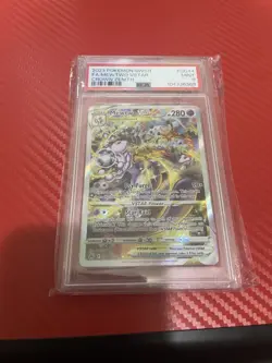 Pokemon 2023 Mewtwo VSTAR GG44/GG70 Full Art Crown Zenith PSA 9 - Image 1
