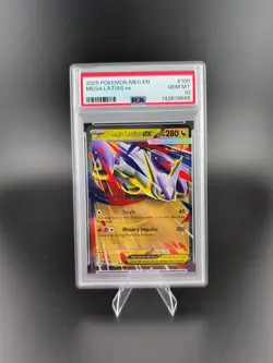 Mega Latias ex Pokemon Mega Evolution 100/132 PSA 10 Gem Mint Double Rare TCG - Image 1