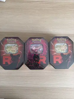 Pokemon TCG - Team Rocket Tins x3 - Brand New & Sealed - Image 1