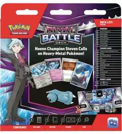 2025 POKEMON TCG RIVAL BATTLE DECK STEVEN BELDUM - NEW SEALED - Image 2