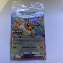 Pokemon TCG Prismatic Evolutions Eevee EX Stamped Promo Sealed - Image 1