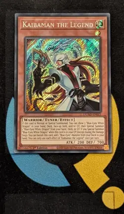 DUAD-EN021 Kaibaman the Legend Secret Rare 1st Edition YuGiOh - Image 1