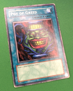 Yu-Gi-Oh TCG - Pot Of Greed - LOB-119 - Magic Card - 1996 - MP - Image 2