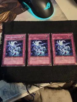 X3 Yugioh! Soul Resurrection Ast-109 1st Edition Rare Light Play!! - Image 1