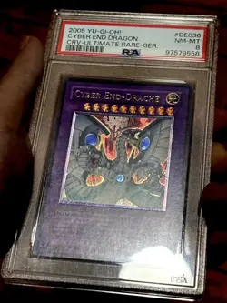 Yu-Gi-Oh! Cyber End Dragon CRV-DE036 German Ultimate Rare PSA 8 - Image 1
