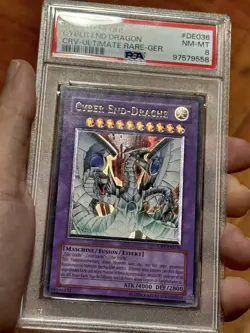 Yu-Gi-Oh! Cyber End Dragon CRV-DE036 German Ultimate Rare PSA 8 - Image 2