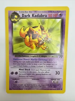 Dark Kadabra 39/82 Team Rocket Regular Vintage Pokemon Card - Image 3