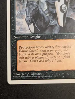 MTG Card - 1x Black Knight - Fourth (4th) Edition - NM/LP - Vintage - Magic 1995 - Image 5