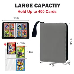 400 Kpop Photocard Card Binder, 4 Pocket with 50 Removable Sleeves,Waterproof... - Image 2
