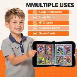 400 Kpop Photocard Card Binder, 4 Pocket with 50 Removable Sleeves,Waterproof... - Image 4