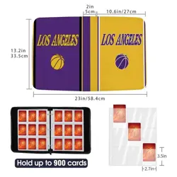 Basketball Card Binder with Sleeves 900 Pocket, Los Angeles Basketball Card H... - Image 4