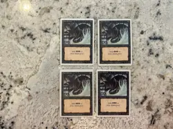 Mtg Dark Ritual x4 - Magic the Gathering Revised Dark Ritual Playset Played - Image 1
