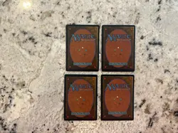 Mtg Dark Ritual x4 - Magic the Gathering Revised Dark Ritual Playset Played - Image 2