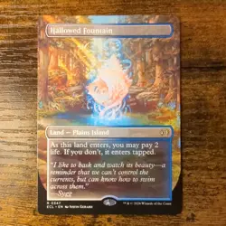 Hallowed Fountain (Borderless) - MTG Lorwyn Eclipsed Regular - NM/M - Image 1