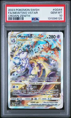 PSA 10 Mewtwo VSTAR GG44/GG70 Pokemon Crown Zenith - GEM MINT - Image 1