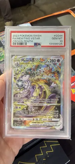 PSA 10 Mewtwo VSTAR GG44/GG70 Pokemon Crown Zenith - GEM MINT - Image 3