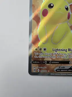Pokemon TCG – Pikachu V Full Art 157/172 – Brilliant Stars – NM Condition - Image 5