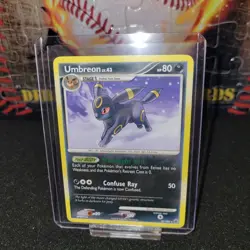 2008 Pokemon TCG Umbreon lvl 43 32/100 Rare Non Holo Majestic Dawn - Image 1