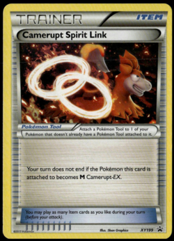 Pokemon - XY Promos - XY199 - Camerupt Spirit Link - Rare - NM/M - Image 1