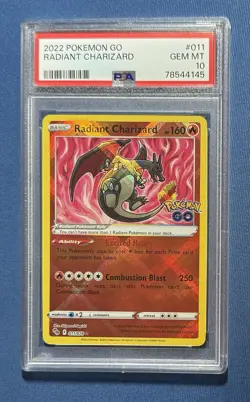 2022 Pokemon Go Radiant Charizard PSA 10 #011/078 - Image 1