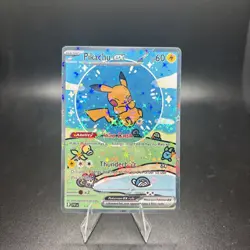 bubble Pikachu Pokemon TCG holo ( Fan Art) holo NOT REAL POKEMON TCG - Image 1