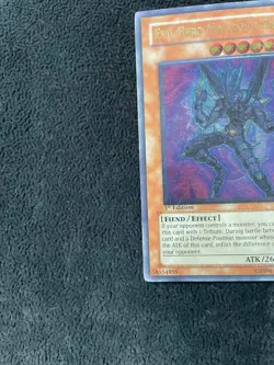 Yugioh! Evil Hero Malicious Edge GLAS-EN003 Ultimate Rare 1st Ed VG MISPRINT - Image 5