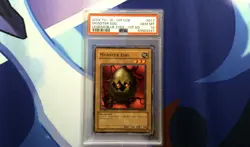 PSA GEM MT 10 Yugioh 2002 Eng Monster Egg 1st Ed - Image 1
