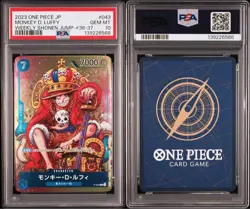 PSA10 Monkey D Luffy WEEKLY SHONEN JUMP P-043 PROMO Japanese ONE PIECE Card - Image 1