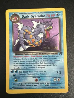 Pokemon Dark Gyarados TCG Prerelease Card 08/82 WOTC Promo Holo - Image 1