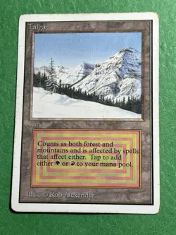 **Taiga** MTG: Magic The Gathering -Unlimited- Heavily Played, see pics (HP) - Image 1