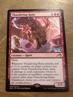 Thundering Raiju Kamigawa: Neon Dynasty Regular MTG - Image 1