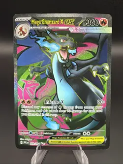 Pokemon TCG Holo Ultra Rare Full Art Mega Charizard x EX Phantasmal Flames NM - Image 1