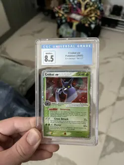 Pokemon Crobat EX #96 2005 EX Deoxys CGC 8.5 N/M Near Mint + English SWIRL - Image 1