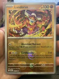 Pokemon TCG Landorus Master Ball Pattern 053/086 Sv: Black Bolt - Image 1