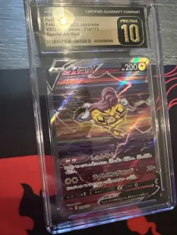 CGC 10 Pristine Raikou V 218/172 SAR Pokemon Japanese VSTAR Universe S12a 2022 - Image 3