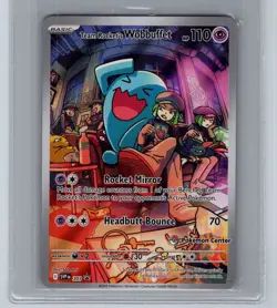 Team Rocket's Wobbuffet 203 Pokemon Center Stamped - Destined Rivals PC ETB NM - Image 1